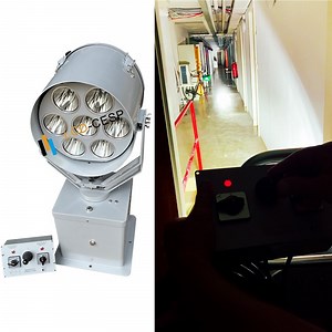 [Hot Item] Stainless Steel Marine LED Searchlight with Remote 2deg Focused Beam Remote Control 80W to 350W for Safety Boats Sea Vessels Long Distance 1500-6000m IP67 220V