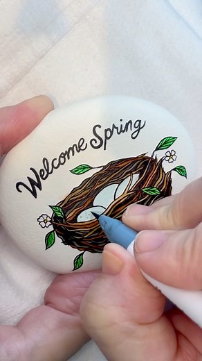 4.6K views · 246 reactions | A little spring doodle using acrylic ink and Kuretake Clean Color brush pens… 調 | Kala Escobar Design | Facebook