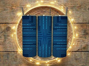 Gobelet isotherme Data Stream 20 oz, bleu, code binaire, flux lumineux, cyber-futur - Etsy France