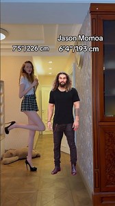 ‪@JasonMomoa‬ height comparison🤩 #fyp #shorts #tallgirl #giant #height #legs #heels #jasonmomoa