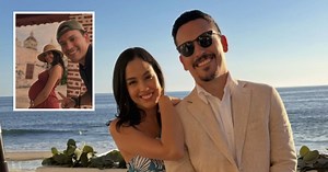 Con esta imagen, Ana María Estupiñán anunció en redes sociales el nacimiento de su primer hijo