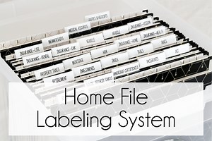 Precut File Cabinet Labels: Home Filing System, Cardstock or Sticker - Etsy