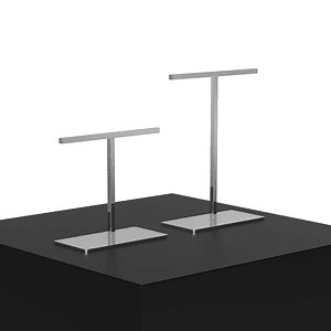 [Hot Item] Window Stainless Metal Tie Scarf Display Stand Golden Handbag Display Racks