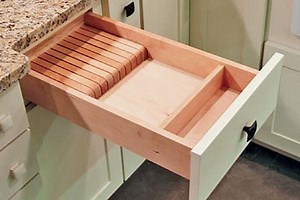 Knife Block Drawer - Knife Drawer Storage Insert | CliqStudios