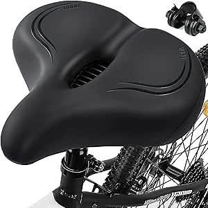 Bike Seat, Bicycle Seat for Men and Women, Waterproof Bike Saddle with Airflow Orifice, Comfort Seat Cushion for Peloton, Spin Bike, Road or Exercise Bikes, Bike Accessories for Peloton