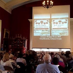 Patrick Donmoyer discussing PA German traditions of homebuilding in the American landscape #berkshistory | Berks History Center
