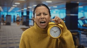 Woman Sweater Holds Yellow Alarm Clock Stock Footage Video (100% Royalty-free) 3966868083 | Shutterstock