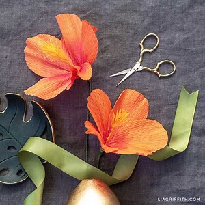 Heavy Crepe Paper Hibiscus (Starter Pattern) Video Workshop