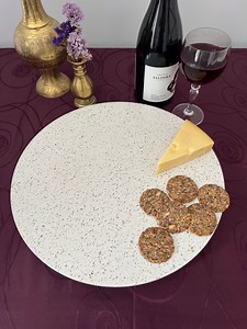 Lazy Susan 60 Cm - Terrazzo Style Handmade Stone Turntable - Unique Home Decor - Chamonix - Etsy Australia