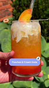 Peaches & Cream Dirty Soda Recipe – Homemade Peach Syrup