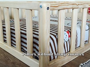 Montessori Floor Toddler Platform Bed Frame With Slats & Rounded Corners - Etsy UK