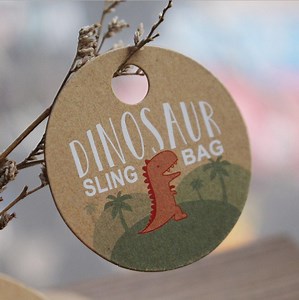 [Hot Item] Mock-up Kids Toy Gift Custom Cmyk Printing Round Kraft Paper Hang Tag