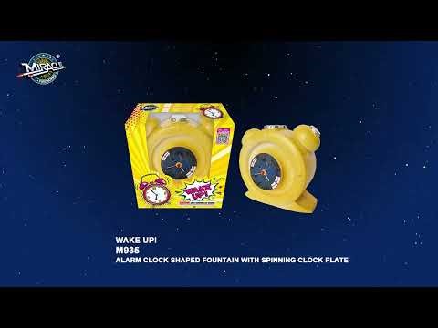 Wake Up Alarm Clock Fountain - Boom Town Fireworks