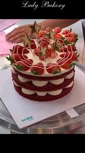 13K views · 332 reactions | Strawberry cake with an interesting decoration  | Sweetie Cake | Facebook