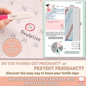Printable Period Tracker: Fertility Calendar, Pregnancy Planner (digital Download A4/a5/letter Size) - Etsy