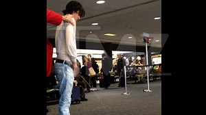 'Twilight' Actor Bronson Pelletier -- PEEING in the Airport Terminal!!