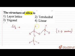 The structure of silica is