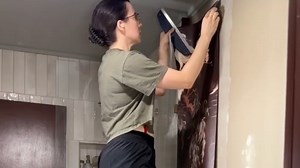 Hall bath day 3: Installing a stone backsplash
