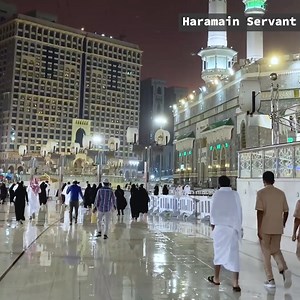 534K views · 10K reactions | Outdoors of Baitullah during rainfall | 26th August 2021 | Haramain Servant | Facebook