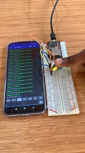 9.3K views · 70 reactions | TEMPERATURE DATA STREAM VIA BLUETOOTH USING MLX90614ESF SENSOR & ESP32 | Upload Ideas with Itamar | Facebook