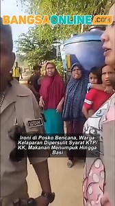 ribet,, posko bantuan masih ada syarat #banjirsumatera #banjiraceh