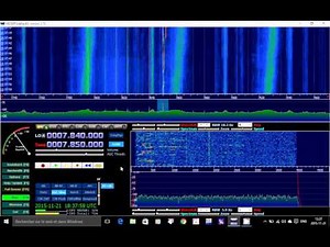 CHU Canada time signal on soft66rtl software defined radio shortwave
