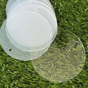Clear Acrylic Blank Circle Shaped Acrylic Clear Ornaments Circle Acrylic Keychains Blanks Acrylic Round Blanks With Hole - Etsy