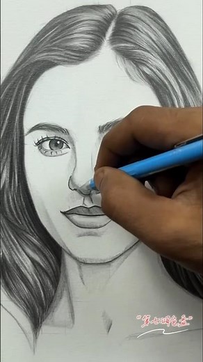 Beautiful Girl Face Drawing with Pencil | Shading & Detailing Tricks || Alita Mighel #brush