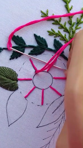 how to easy rose hand embroidery || Rose Embroidery||#reelsvideo #handembroidery | Secret Hand Stitch