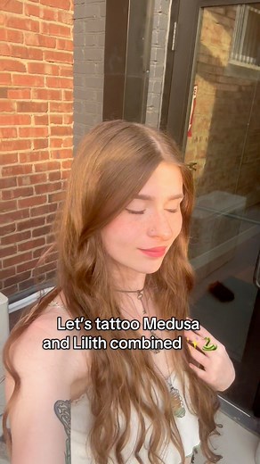 I can’t wait to finish her!! 🩶 #medusa #Lilith #firstsession | Shevy H