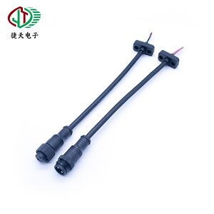 [Hot Item] Copper Nut M16 Male Female 2 Pin LED Lighting Aviation Sensor Outdoor Plug Docking Extension Power Cable Connector Supplier