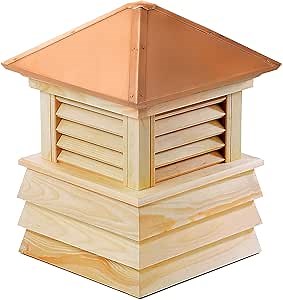 Good Directions Dover Wood Shiplap Cupola with Copper Roof 42" x 59"