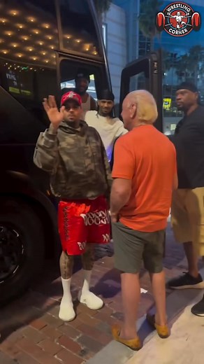 Ric Flair was intoxicated as he ran into Chris Brown #RicFlair #wwe #SmackDown #netflix #wrestling | Wrestling Corner
