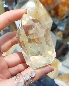 12 reactions | Sunny natural Citrine  This beautiful crystal has been heated by mother earth and so is full of uplifting, joyous energy. Traditionally considered a crystal of good luck and fortune. Use this crystal to manifest abundance and success ✨️ Check out or selection of natural and kiln heated Citrine on our website and in store now | The Crystal Shop | Facebook