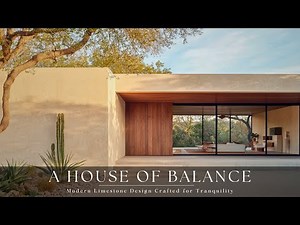 A House of Balance: Modern Limestone Design Crafted for Tranquility