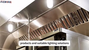 Restaurant Canopy Hood Light Fixture with Thermal and Shock Resistant Globe