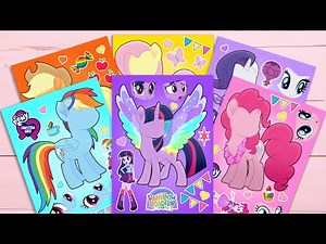 [ToyASMR] 🌈 My Little Pony Rainbow Roadtrip Decorate With Sticker Book Twilight Sparkle #mlp #asmr