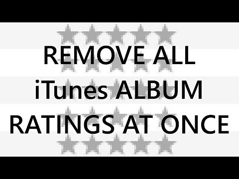 Batch Remove all iTunes (Windows) Album Ratings / grey stars at once