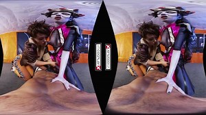 Widow maker and Tracer threesome (Alexa Tomas, Zoe Doll)