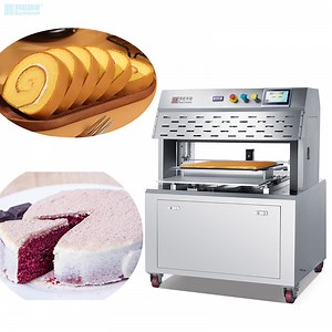 [Hot Item] Commercial Automatic Slicer Round Triangle Square Roll Sponge Cake Cutter Machine