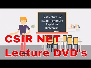 CSIR NET Lecture Video DVD's for CSIR NET Life Sciences & Chemical Sciences