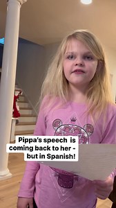 526K views · 10K reactions | As promised, here are videos of Pippa speaking in Spanish! Scroll back to previous reel for discussion on why this is happening. Yes currently she’s speaking only Spanish words with a few whispering, or struggling English words mixed in. We are both surprised and excited at this development. The human brain is amazing and so is Pippa! #PippaDaspit #lymedisease #pippadaspitsjourney #pippathepossiblegirl #pippaswish | Kelly Daspit | Facebook
