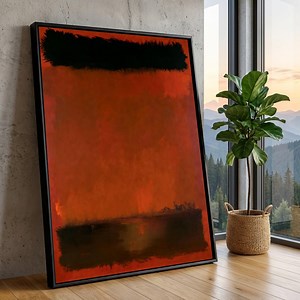 Mark Rothko No. 14 1960 Canvas Print, Red Black Abstract Expressionist Wall Art - Etsy
