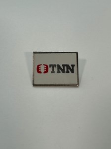 Épinglette avec logo TNN en émail : finition blanche et rouge - Accessoire pour téléviseur des années 90 - Etsy France