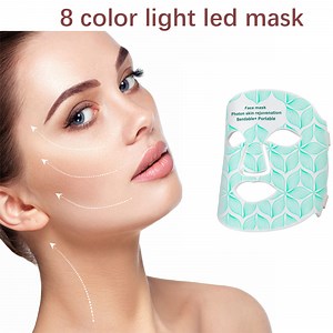 [Hot Item] 2024 Premium LED Facial Mask with 8 Color Light Therapy System
