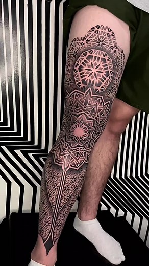 Inspiring Pontilism Mandala Tattoo Designs