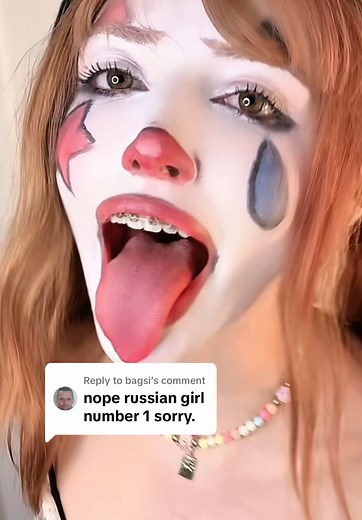 Clown Makeup Transformation by Iconic Russian Girl