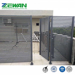 [Hot Item] Outdoor Privacy Fence Aluminum Privacy Fence Horizontal Slat Fence Panels