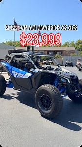 2022 Can Am Maverick X3 XRS smartshox . Only 4 miles on the odometer! . Price $23,999 Stock #U000419 . -33” Tensor DSR Tires (5) -15” Method 401 beadlock Wheels (5) -Can Am Rear Spare Mount -Rigid 40” SR Series LIghtbar -Sick Stick lighted Whips -JL Audio 3 Speaker Audio -Razorback Belt Temp Gauge . All pricing is plus applicable sales tax, dealer prep, documentation, and dmv. | MotoExpo Concord