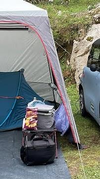 First time Citröen Ami camping